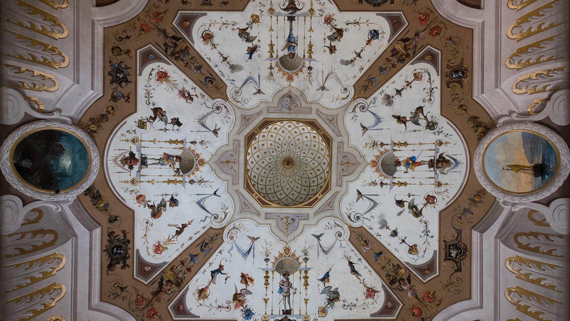 pareti artistice dell'hotel di lusso Dimora Palanca a Firenze